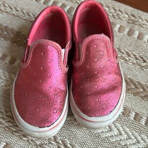 Pink sparkle van shoes 10.5